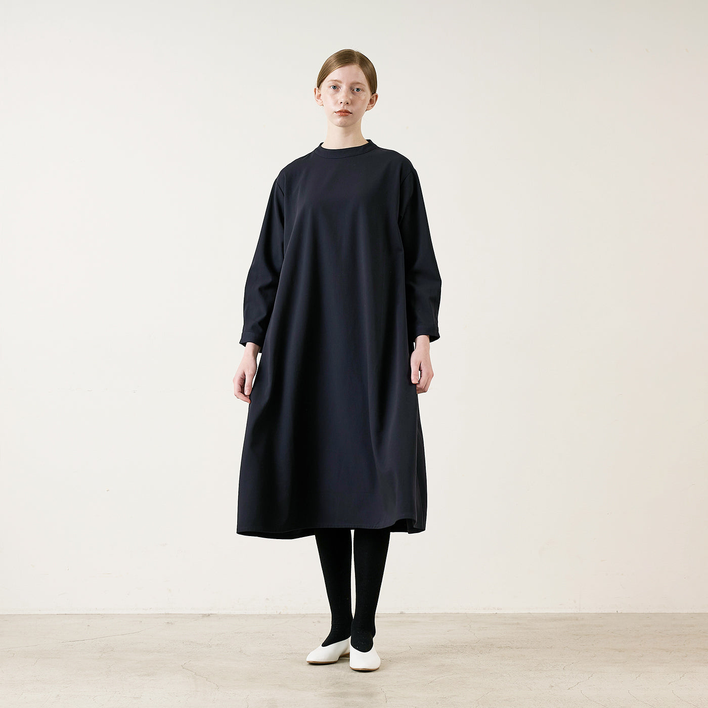 un cinq アンサンク］ #020 Stretch Gabardine Dress ストレッチ