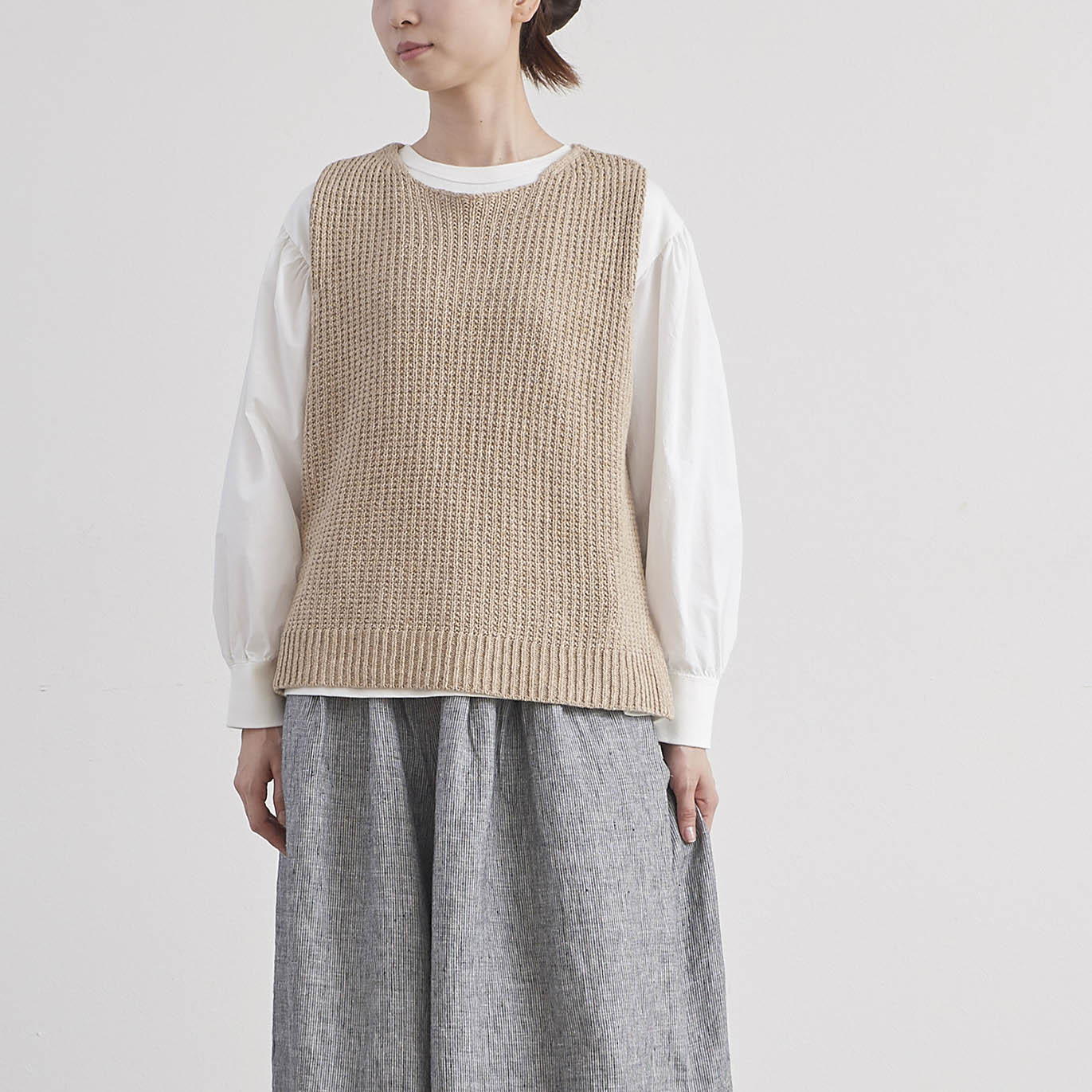 HEAVENLY ヘブンリー］ #019 Cotton Linen Knit Vest / コットン 