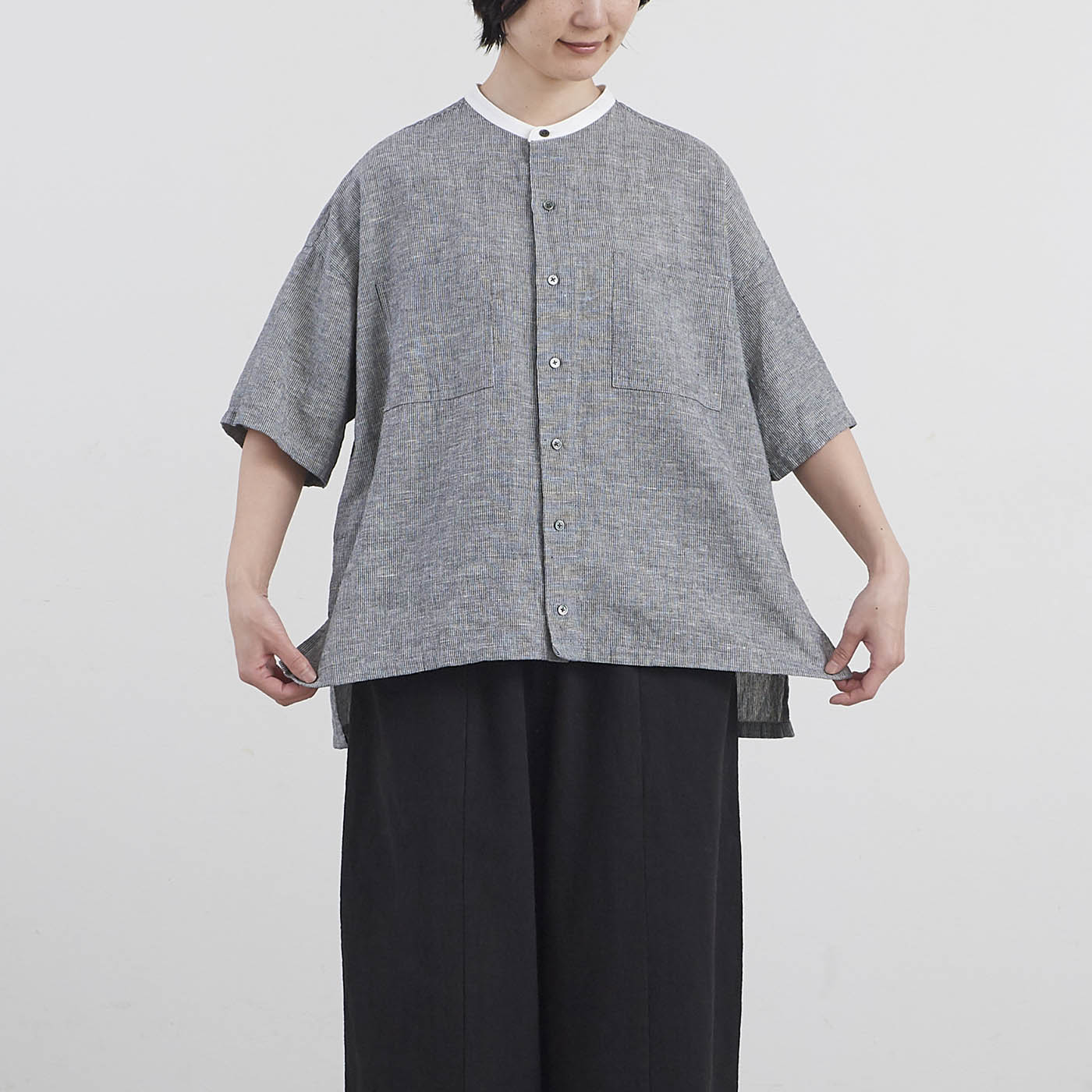 feels 上杉柊平 RAYON SHIRT WHITE