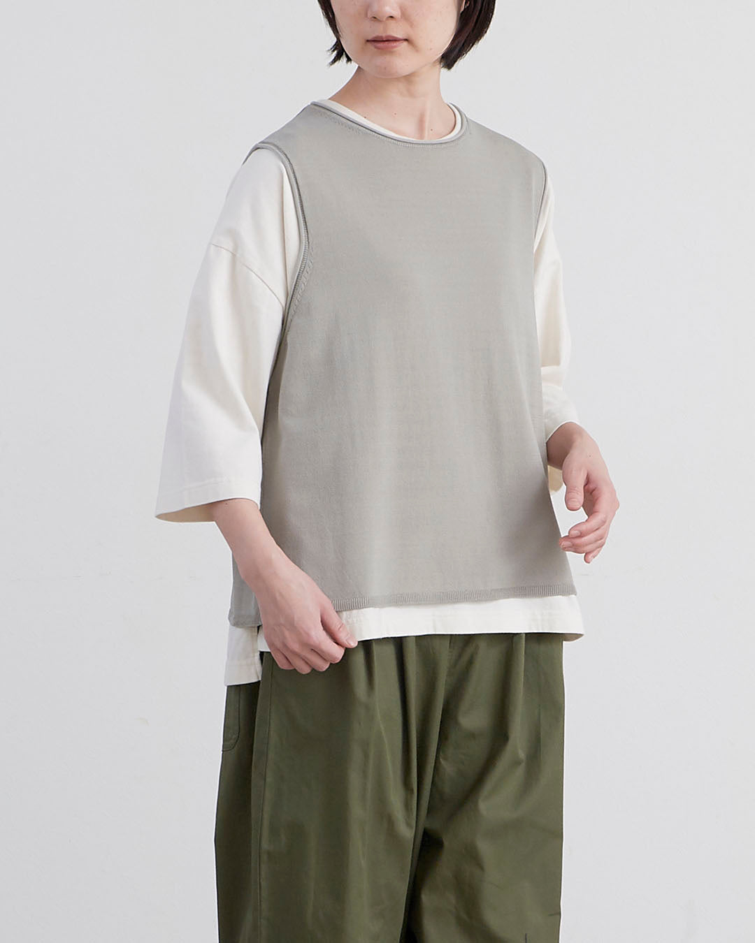 HEAVENLY ヘブンリー］ #016 Knit Plain Vest / ニット プレーン