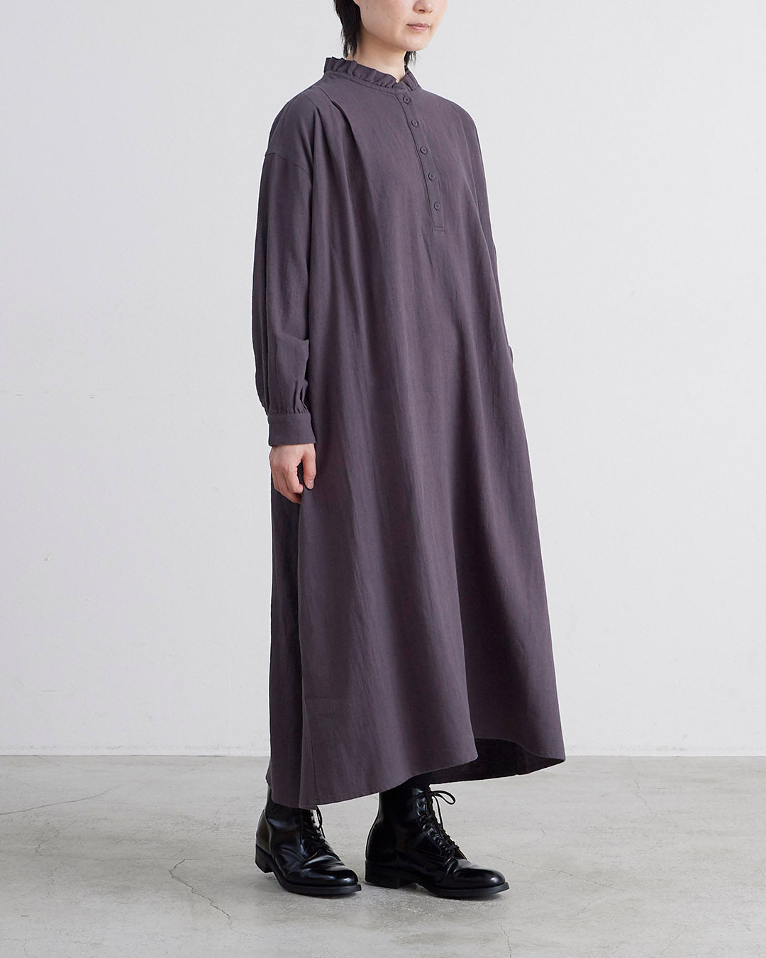 HEAVENLY ヘブンリー］ #001 Cotton Linen Frillneck Pullover