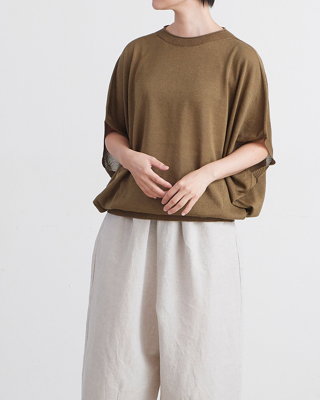 HEAVENLY ヘブンリー］ #015 Paper Yarn Knit Dolman Pullover / ぺー