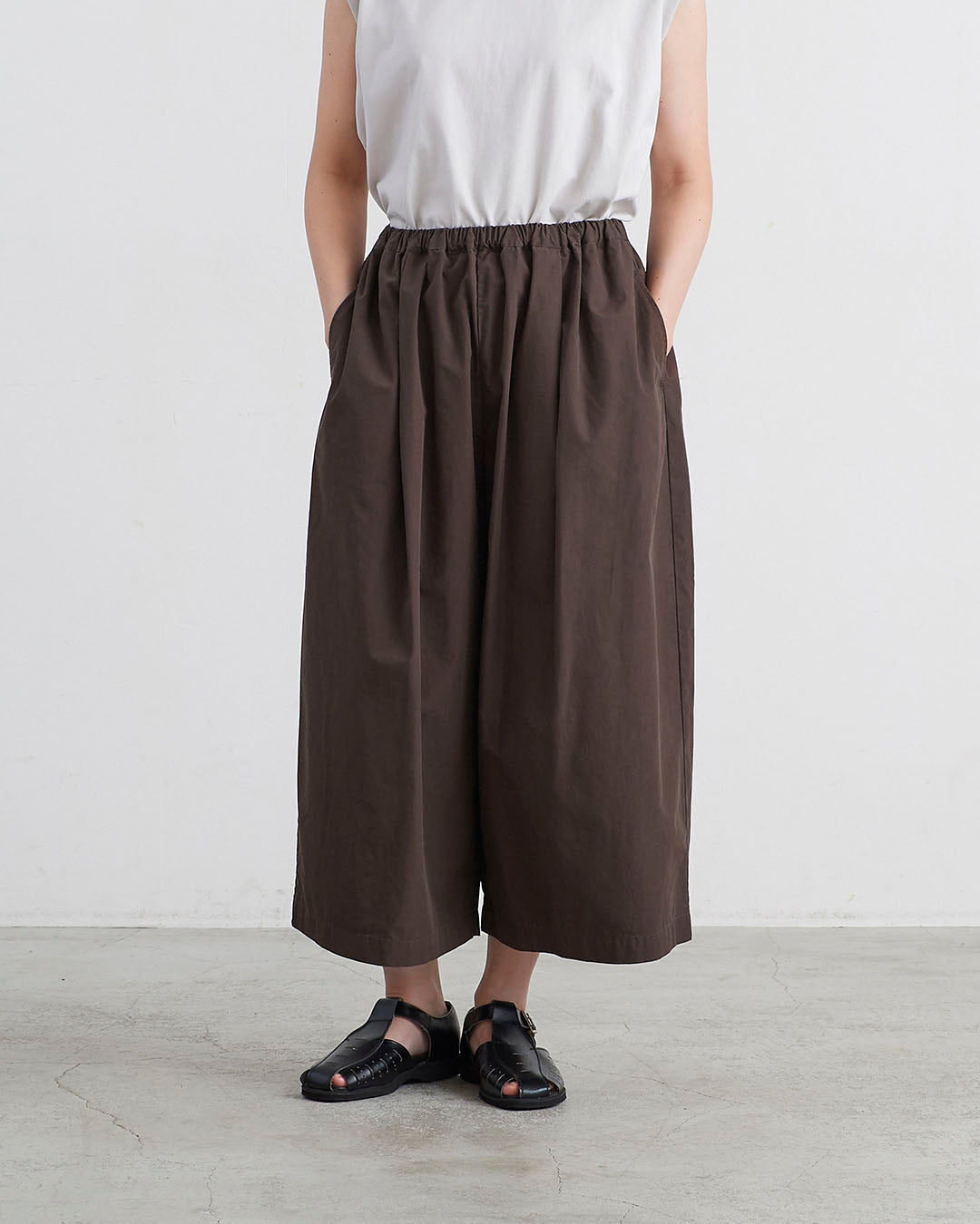 HEAVENLY ヘブンリー］#010Cotton Typewriter Cropped Wide Pants