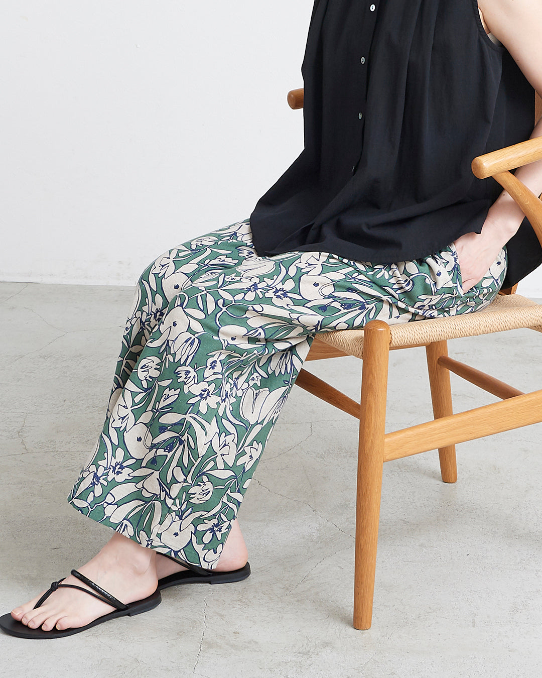 HEAVENLY ヘブンリー］ #010 Cotton Linen Flower Print Pants