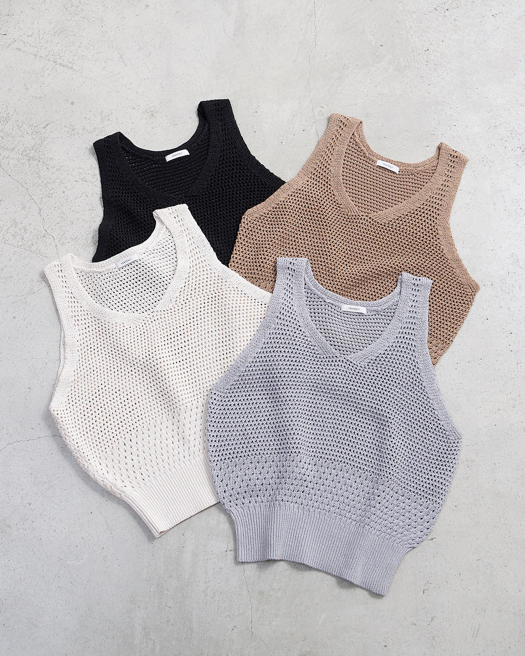 HEAVENLY ヘブンリー］ #016 Paper Yarn Mesh Knit Vest / ペーパー