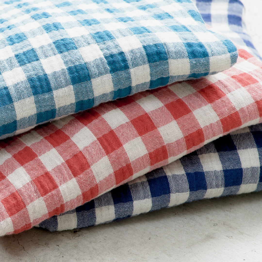 HEAVENLY ヘブンリー］ #007 Cotton Gauze Check Waist Gather