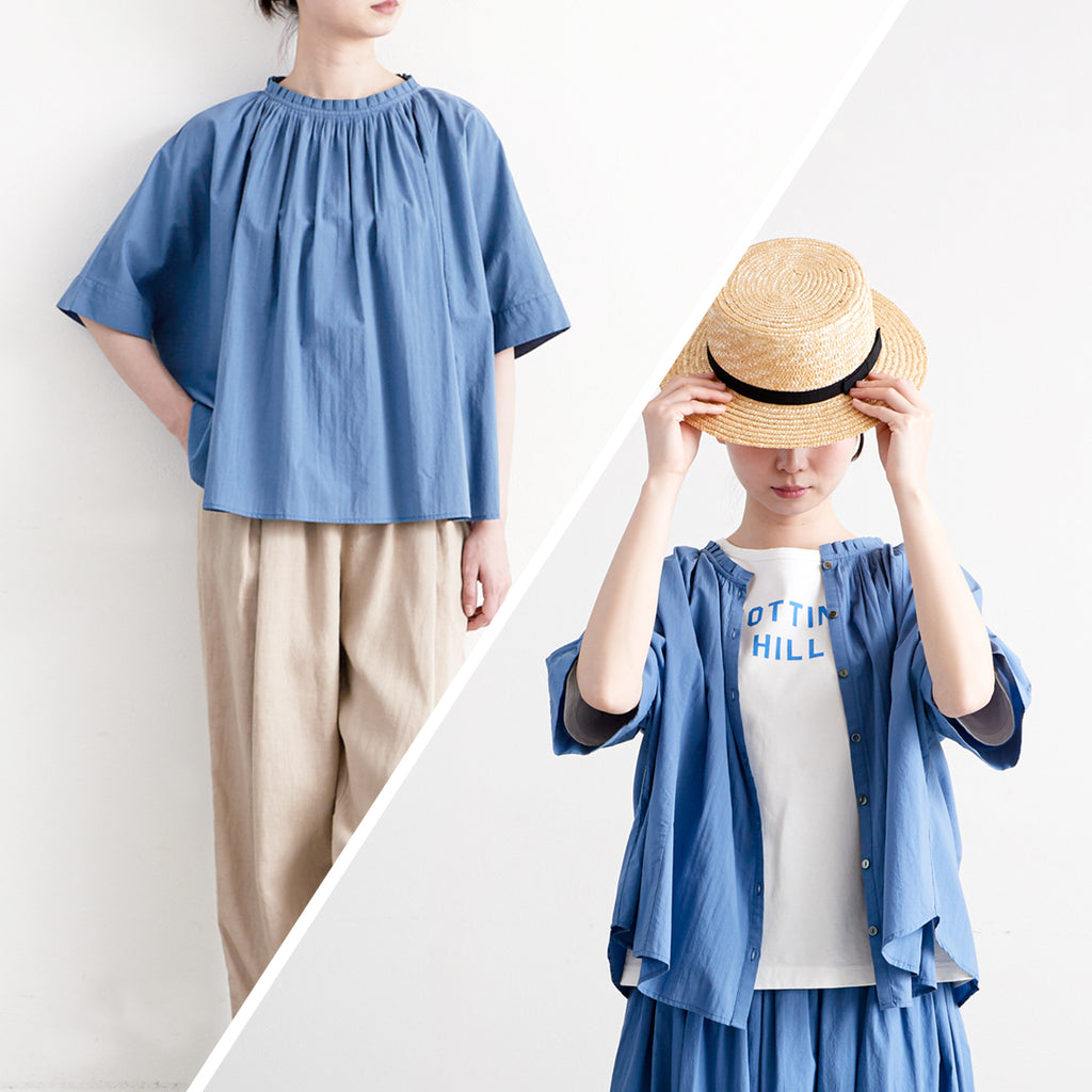 HEAVENLY ヘブンリー］ #009 Cotton Lawn Pleats 2way Blouse