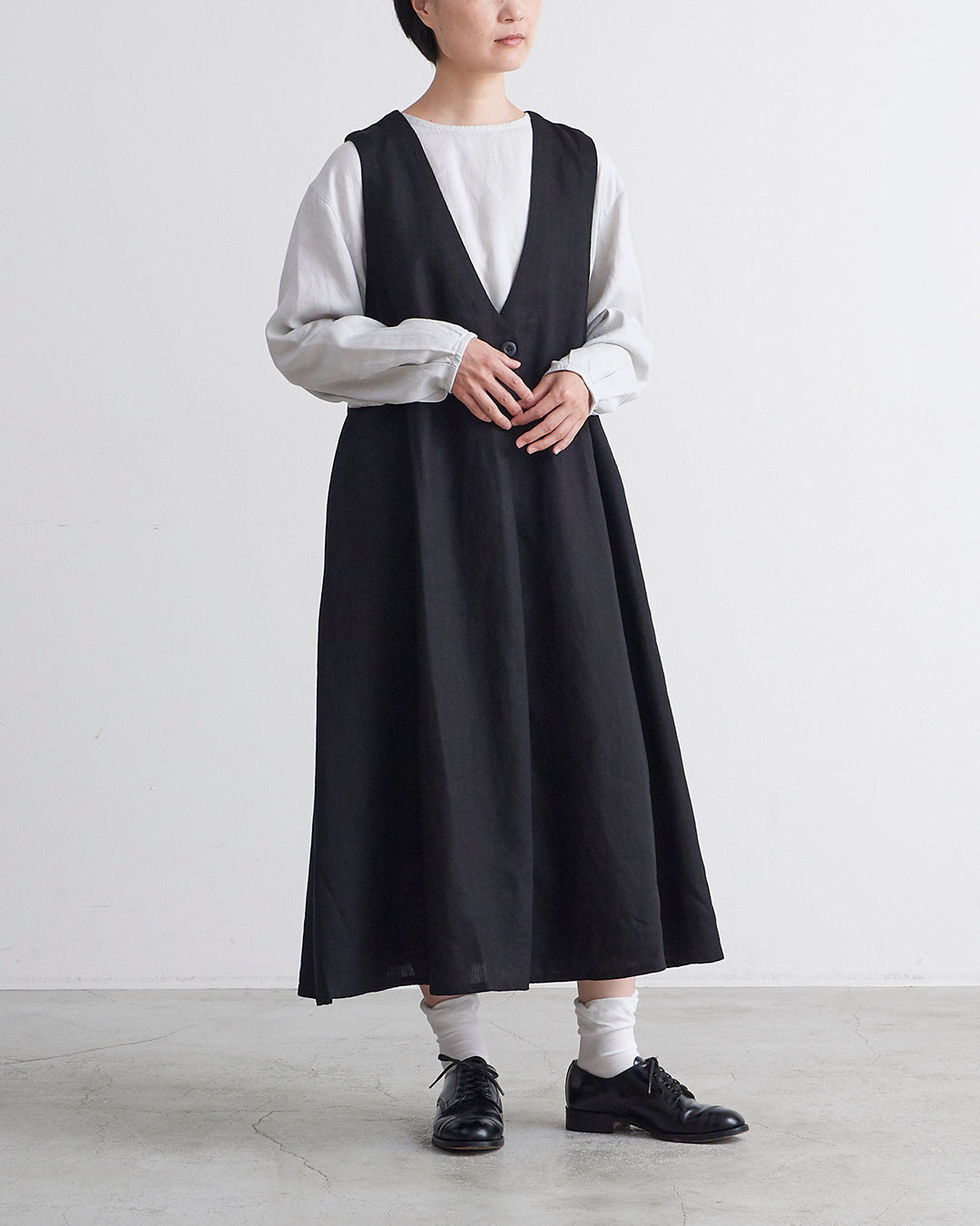 HEAVENLY ヘブンリー］ #003 Heavy Linen Jumperskirt / ヘビー リネン