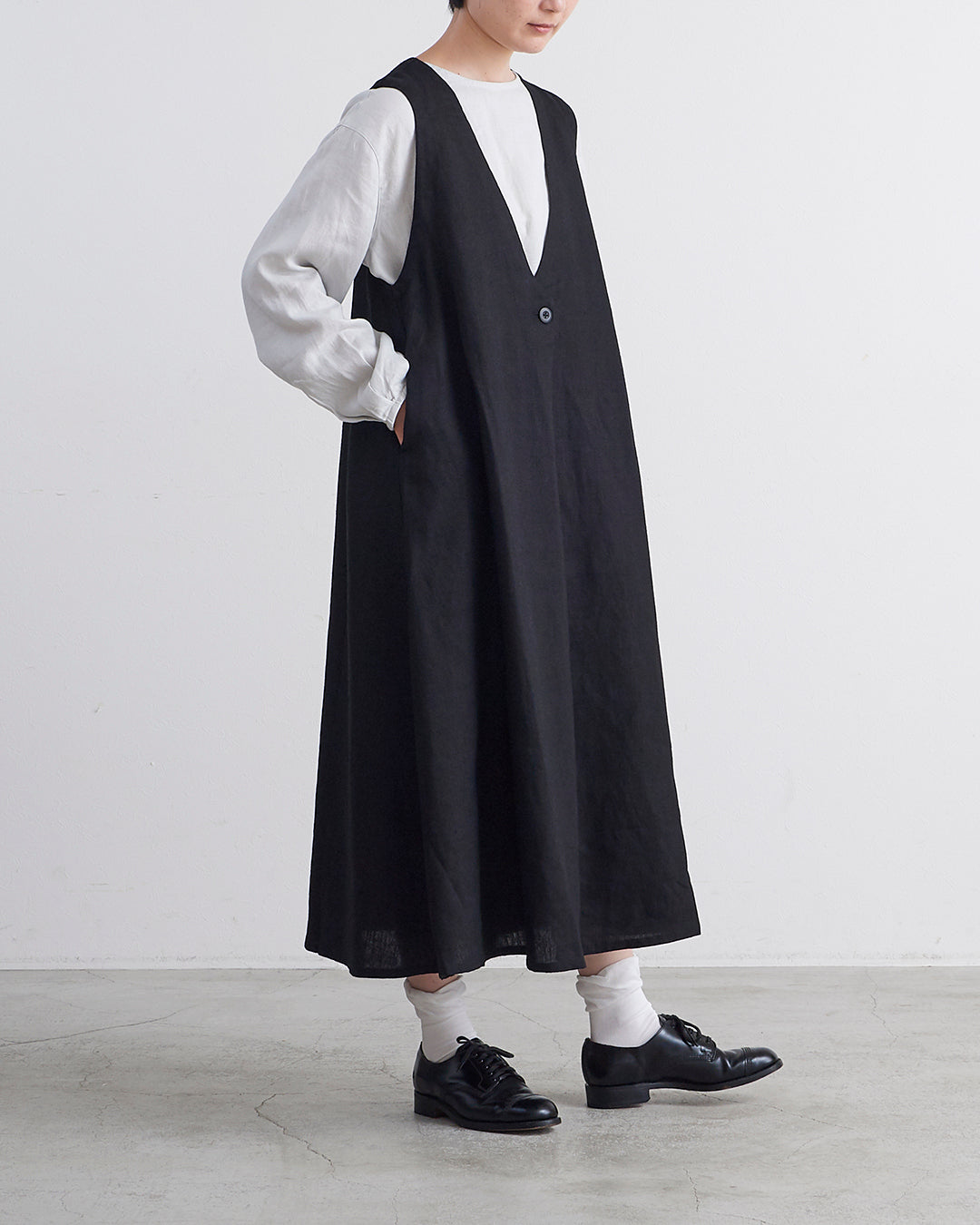 HEAVENLY ヘブンリー］ #003 Heavy Linen Jumperskirt / ヘビー リネン