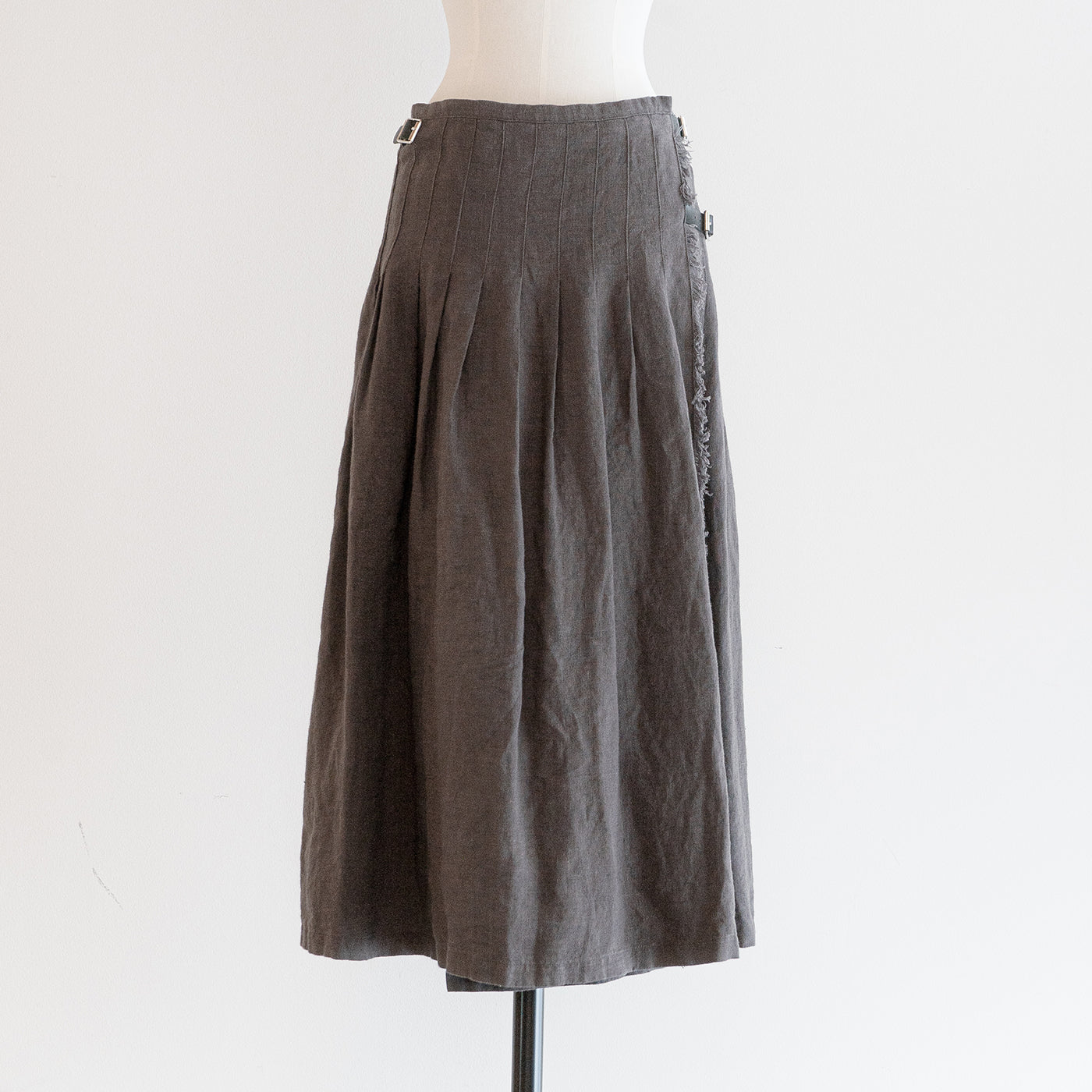 HEAVENLY ヘブンリー］ #010 Linen Check Kilt Skirt / リネン