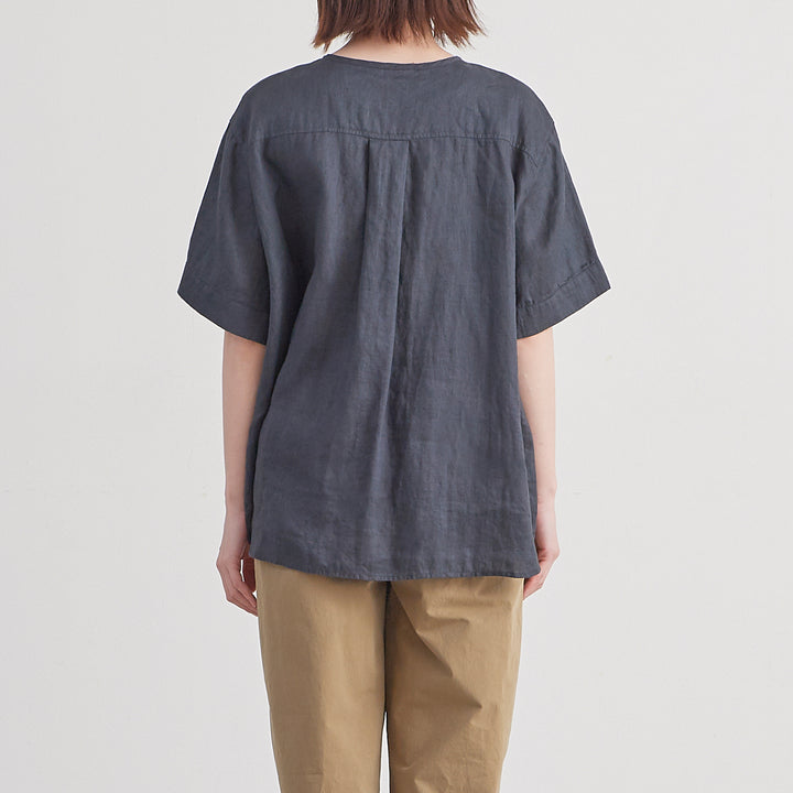再値下げ！【新品】HEAVENLY(ヘブンリー)コットンリネンスキッパーブラウス HEAVENLY ヘブンリー］ #016 Cotton Linen CS Wide Box Pullover