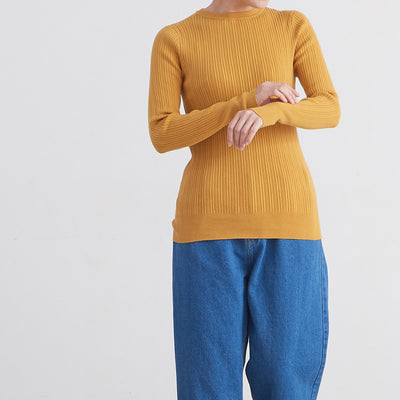 model：165cm/color：MUSTARD