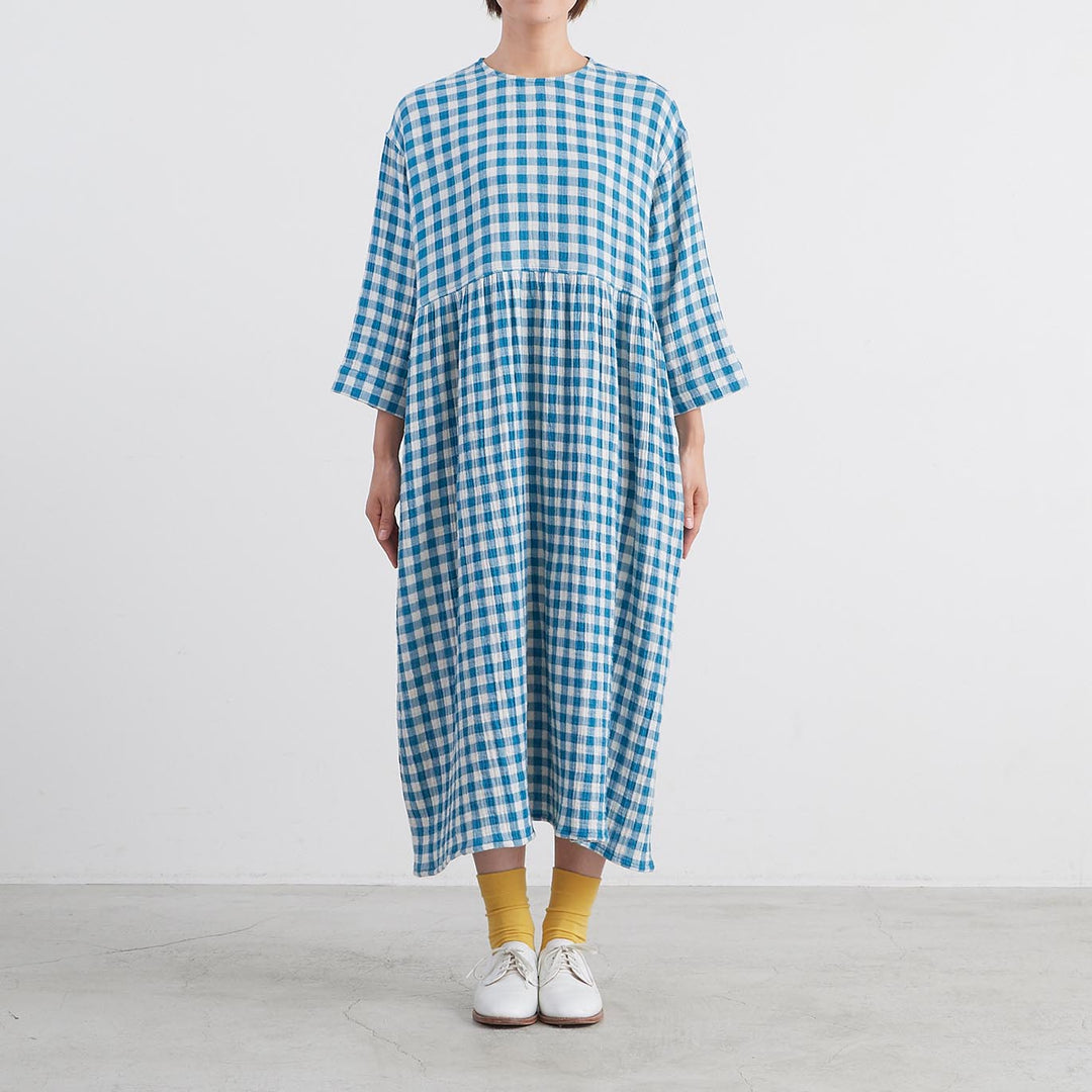 HEAVENLY ヘブンリー］ #007 Cotton Gauze Check Waist Gather