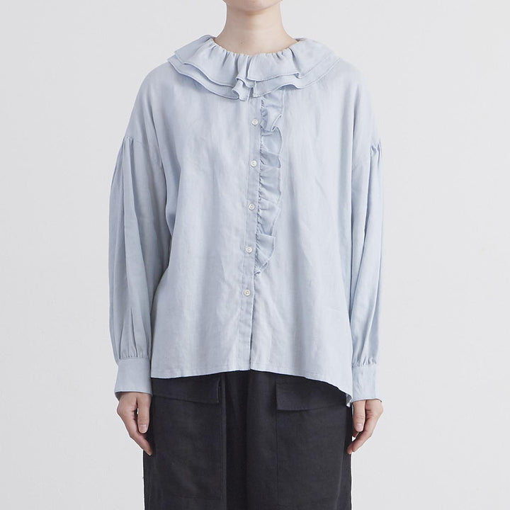 HEAVENLY ヘブンリー］ #002 Linen Frillcollar Blouse / リネン
