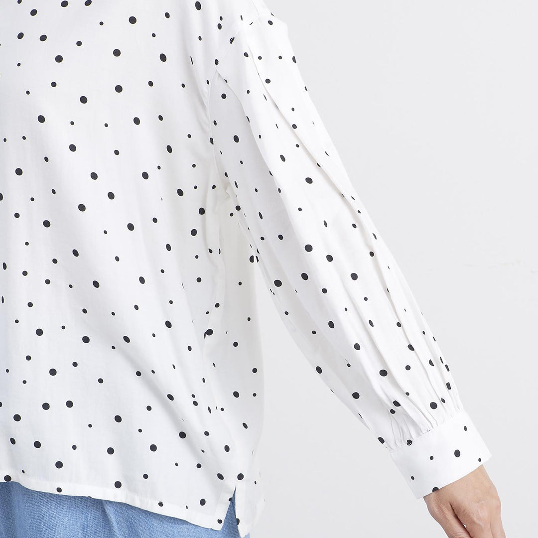 HEAVENLY ヘブンリー］ #006 Cotton Rayon Random Dot Blouse