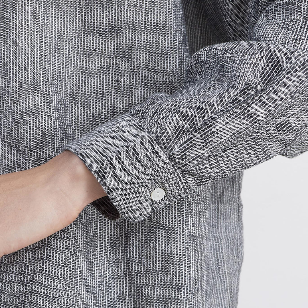 HEAVENLY ヘブンリー］ #008 Linen Wide Collar Blouse / リネン