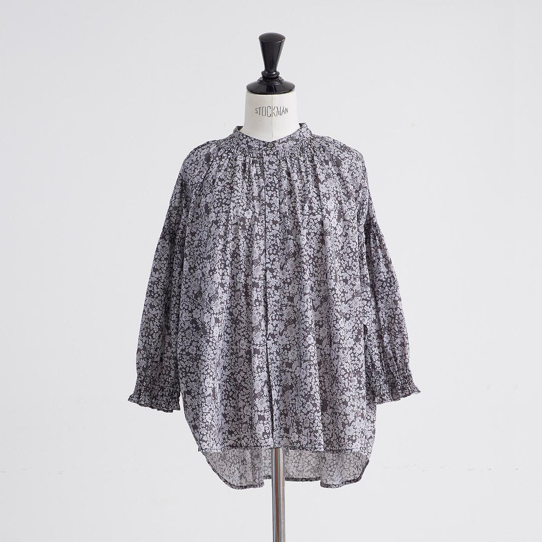 HEAVENLY ヘブンリー］ #011 Flower Print Shirring Blouse