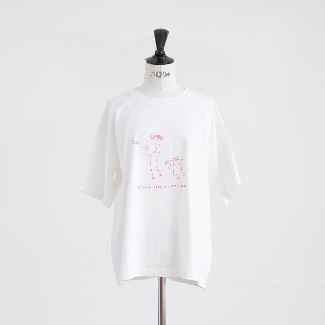 HEAVENLY ヘブンリー / マボさん］ #019 Print T-Shirt ” Girl