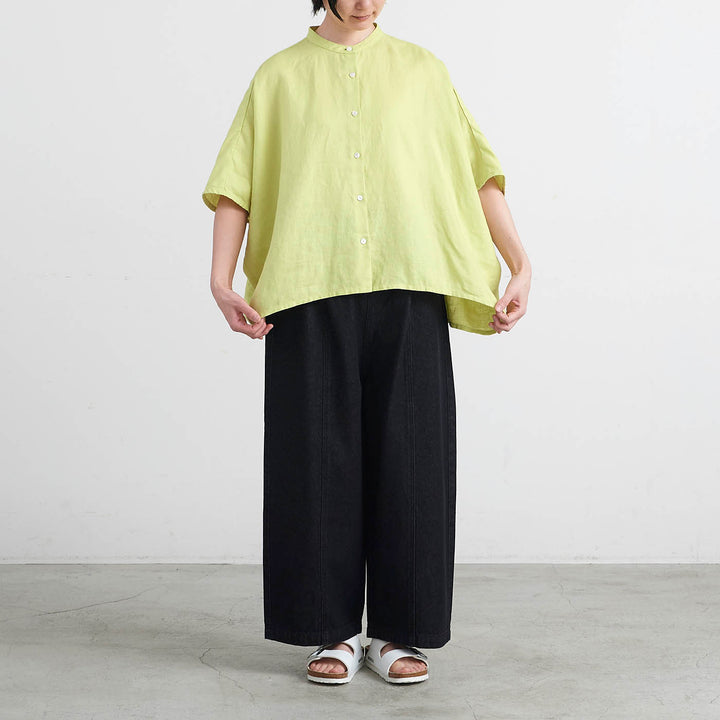 HEAVENLY ヘブンリー］ #002 Linen Standcollar Dolman Shirt