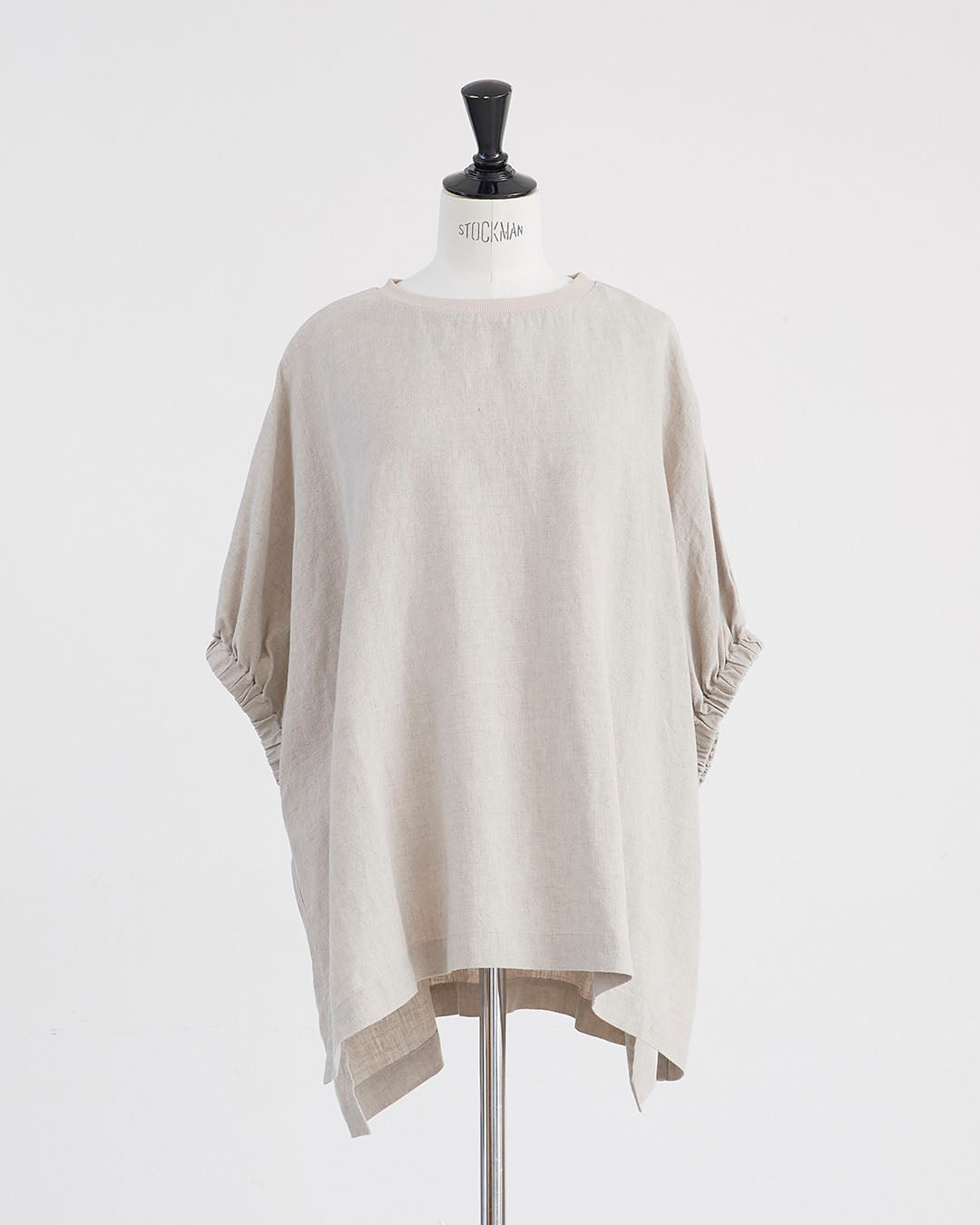 HEAVENLY (ヘブンリー) | LINEN GATHER SLEEVE RIBNECK PULLOVER (yellow) | リネン ギャザー プルオーバー HEAVENLY (ヘブンリー) | LINEN GATHER SLEEVE RIBNECK PULLOVER