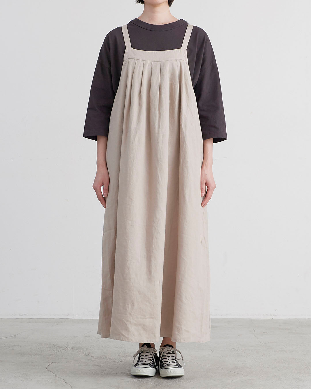 HEAVENLY ヘブンリー］ #003 9×9 Heavy Linen Tuck Jumperskirt