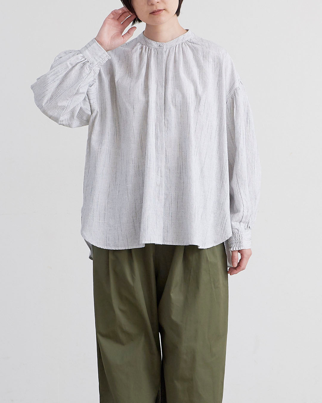 echeveria 限定カラー Back Gather Check Shirt Back Gather Check Shirt – echeveria official store