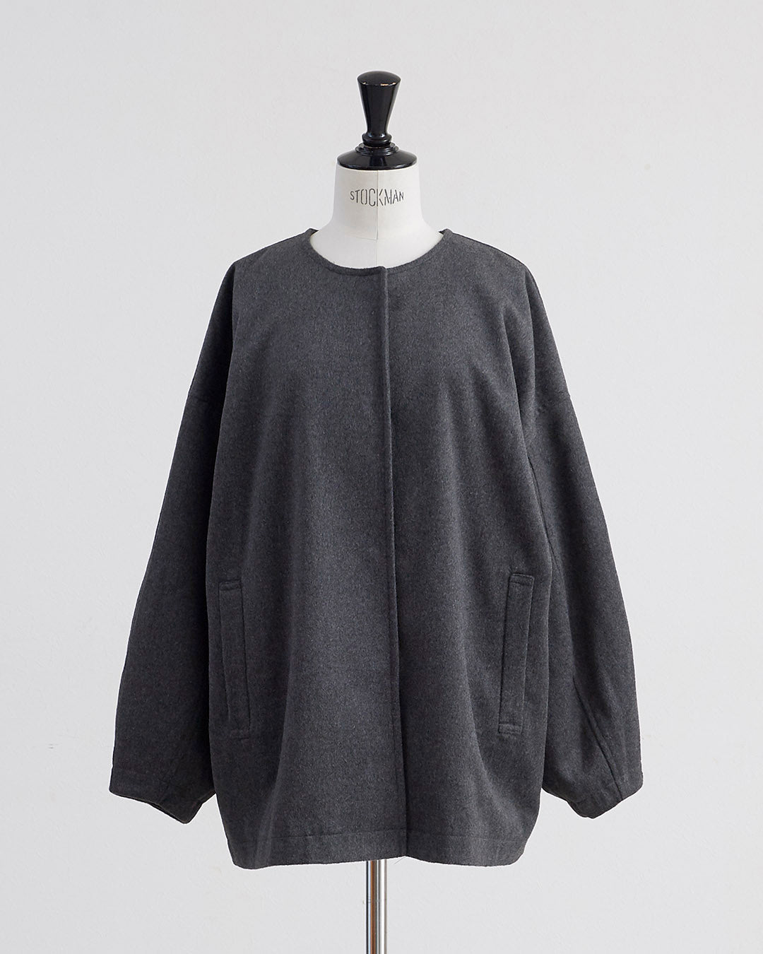 HEAVENLY ヘブンリー］ #014 Wool Mix Nocollar Short Coat / ウール