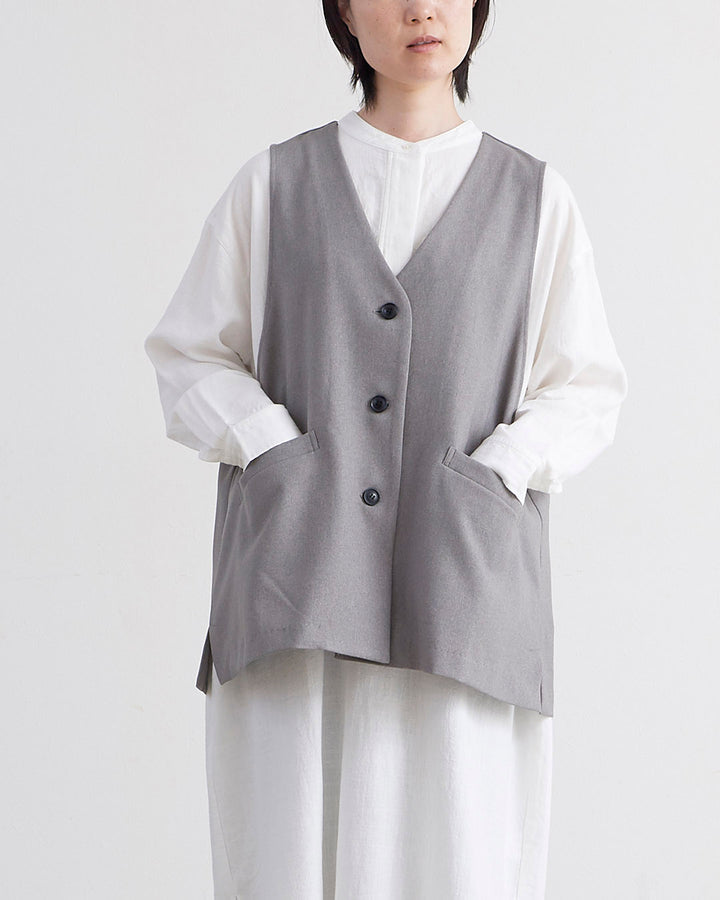 【新品未使用】Heve tinker knit vest gray 2Way Reversible Knit Vest | TENTO | TENTO online store（テント