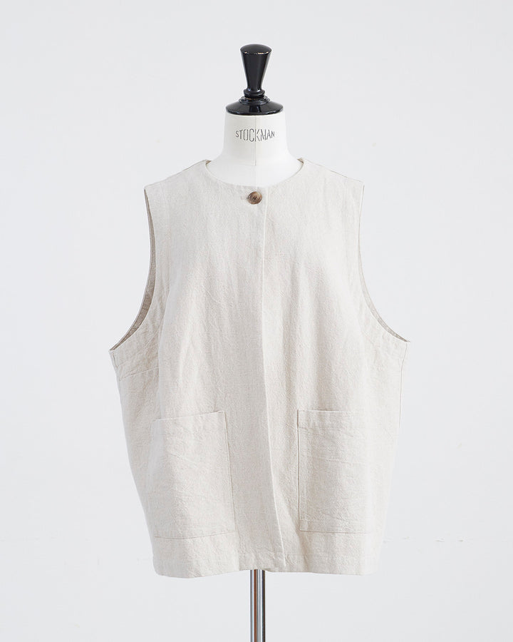 HEAVENLY ヘブンリー］ #002 Cotton Linen Canvas Vest / コットン