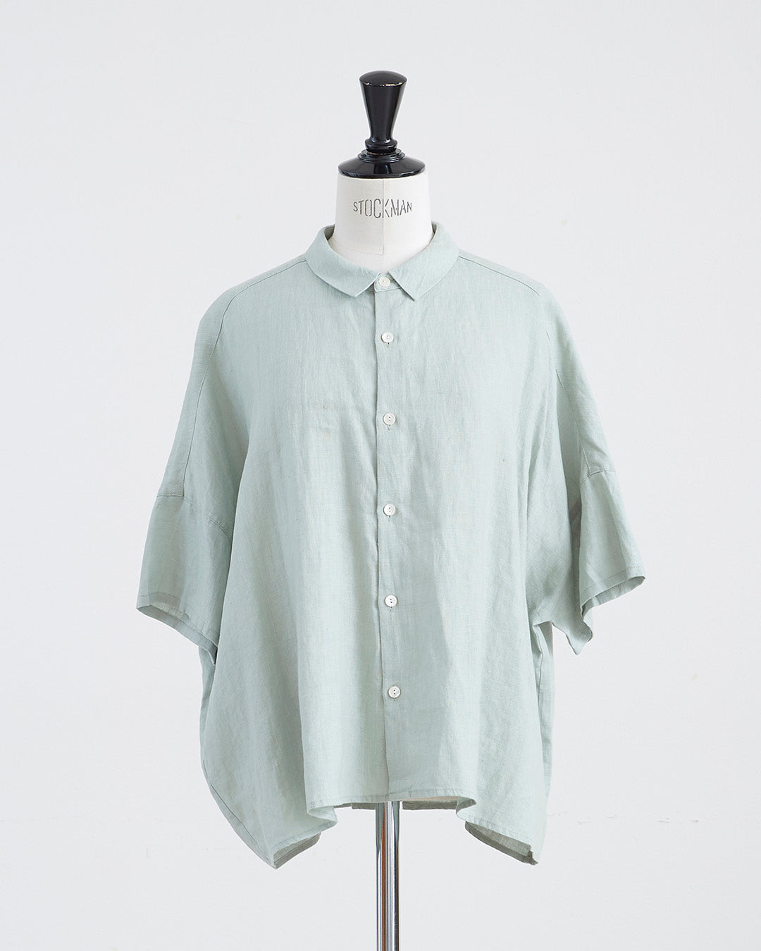⭐︎はる♡ ⭐︎MYLAN ミントグリーン オールインワン　　リネン HEAVENLY ヘブンリー］ #002 Linen Regularcollar Wide Shirt / リネン