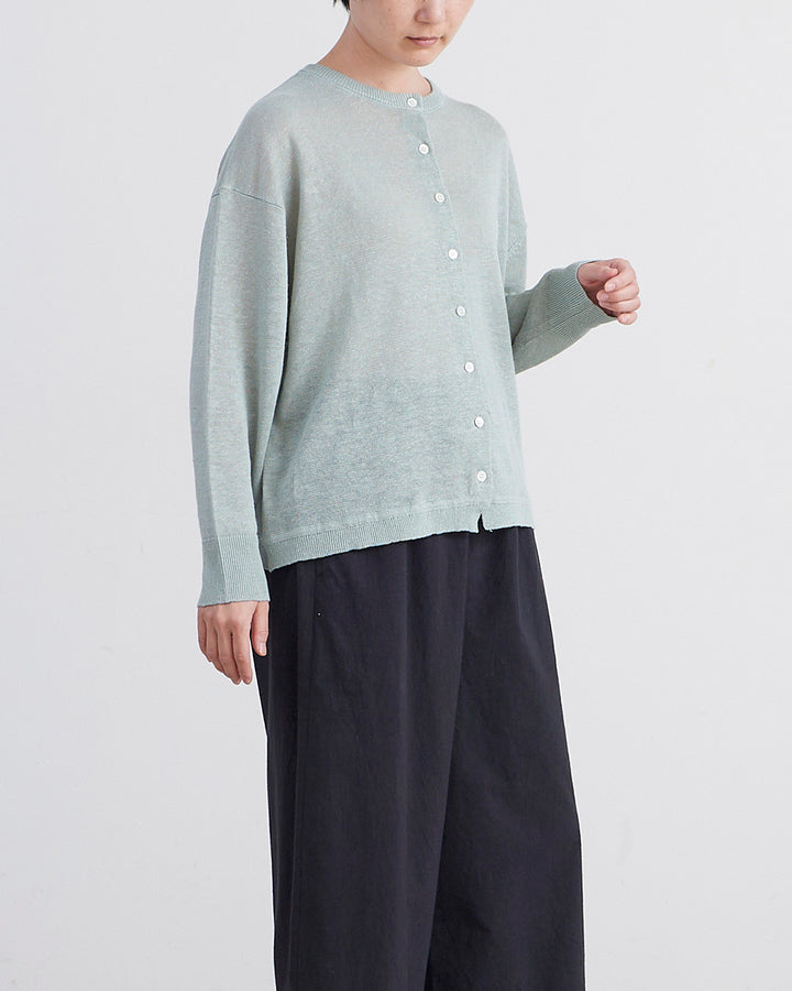 HEAVENLY ヘブンリー］ #013 Linen Knit Crew Cardigan / リネン