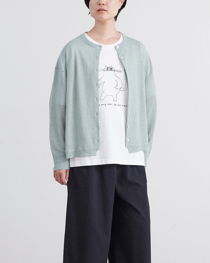 HEAVENLY ヘブンリー］ #013 Linen Knit Crew Cardigan / リネン