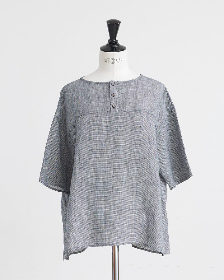 HEAVENLY ヘブンリー］ #006 Linen Check 2way Pullover / リネン