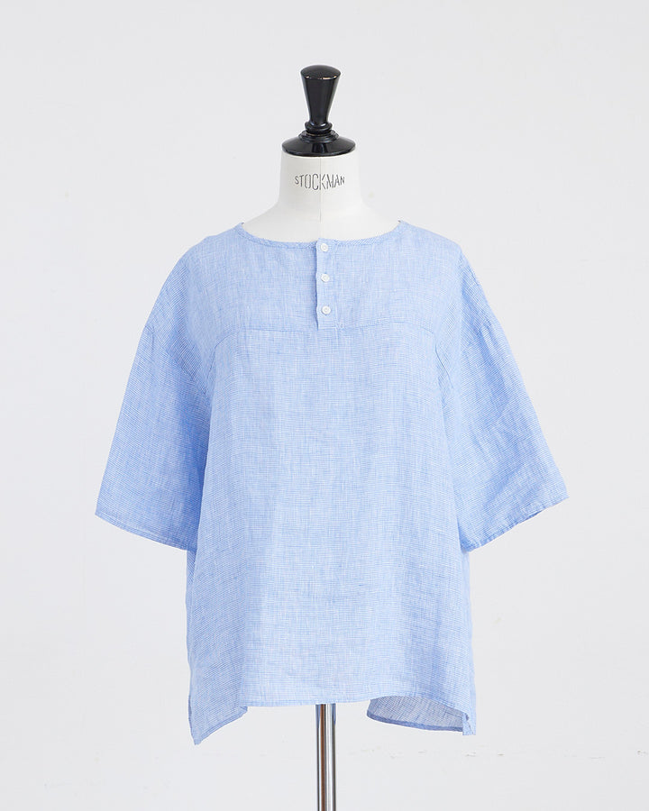 HEAVENLY ヘブンリー］ #006 Linen Check 2way Pullover / リネン