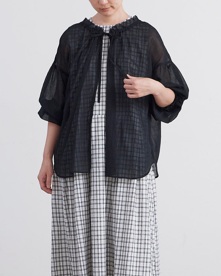 新品★HEAVENLY ヘブンリー★フリル ネック 2WAY シアー ブラウス HEAVENLY ヘブンリー］ #010 Frillneck 2way Sheer Blouse / フリル