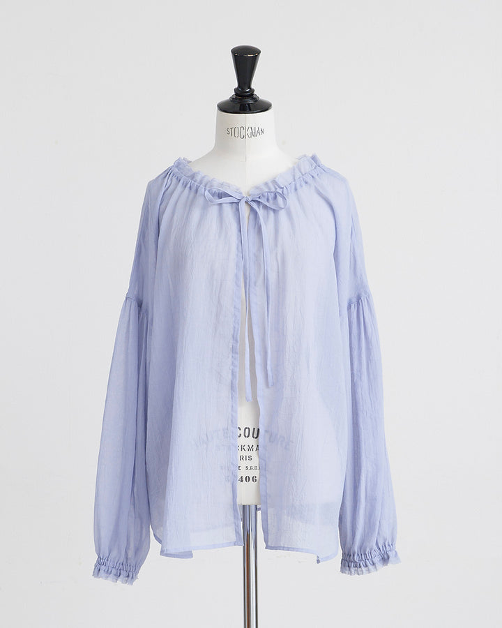 HEAVENLY ヘブンリー］ #010 Frillneck 2way Sheer Blouse / フリル
