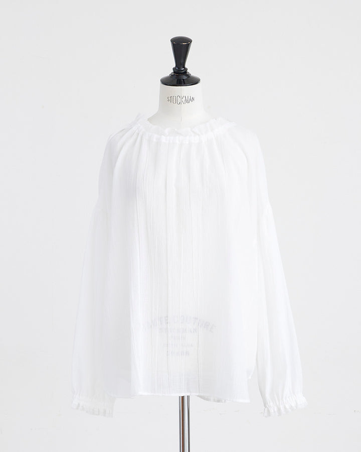 HEAVENLY ヘブンリー］ #010 Frillneck 2way Sheer Blouse / フリル