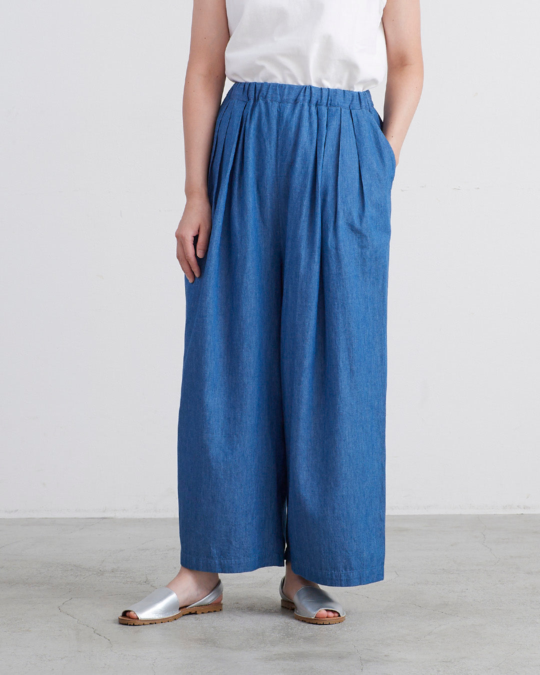 HEAVENLY ヘブンリー］ #013 Cotton Linen 6.5oz Denim Tuck Easy