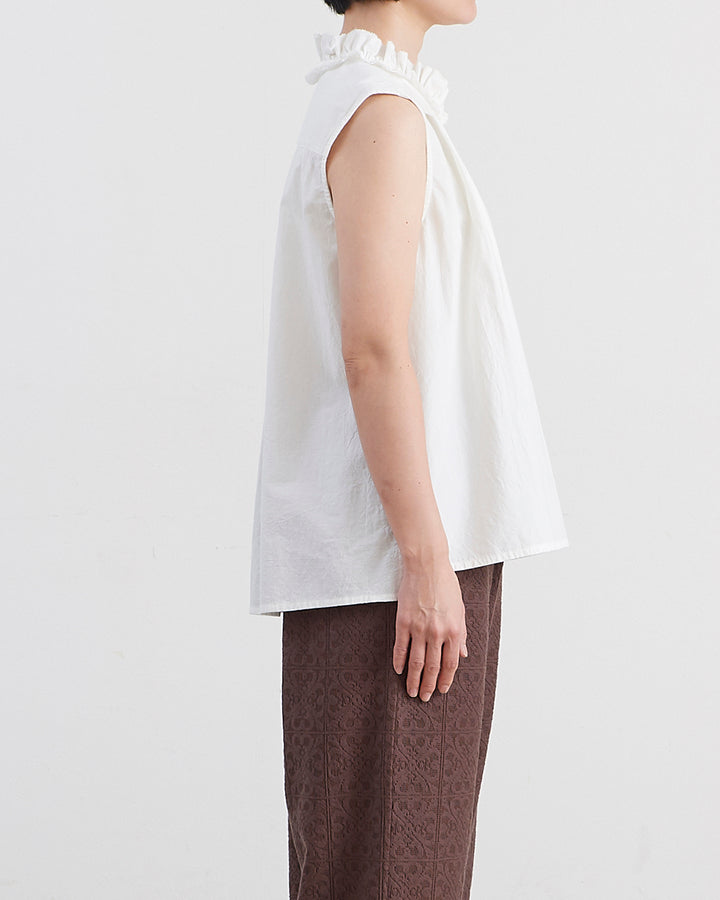 HEAVENLY ヘブンリー］ #008 Cotton Lawn Frill Neck N/S Blouse