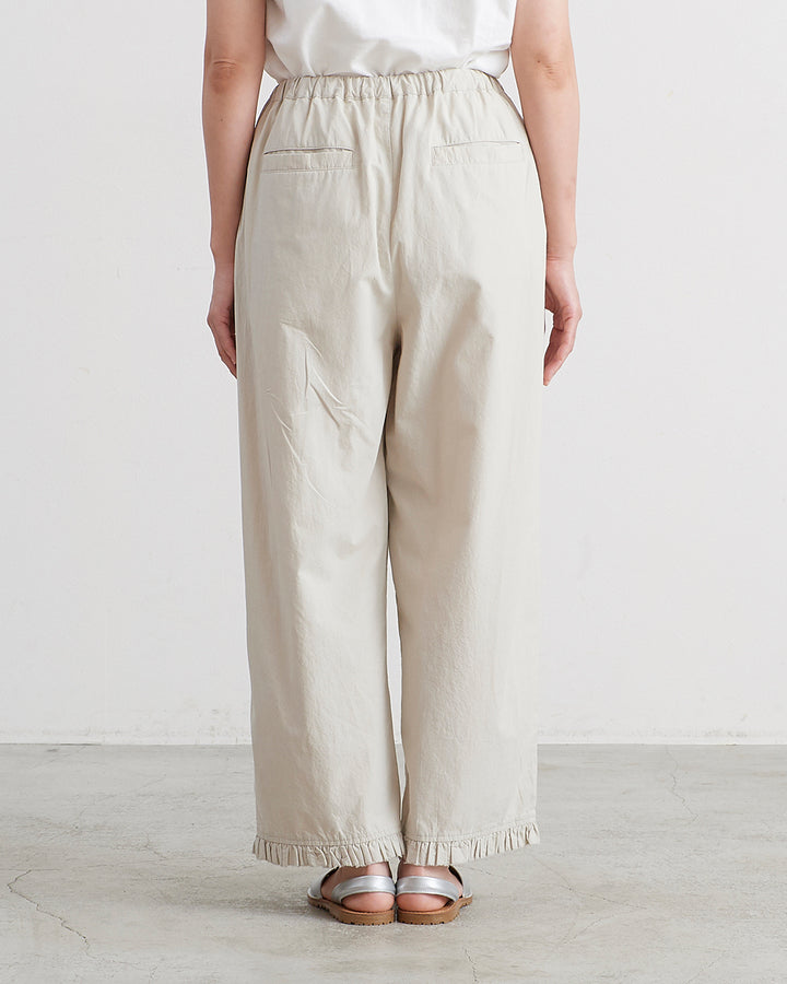 HEAVENLY ヘブンリー］ #009 Cotton Lawn Frill Hem Easy Pants