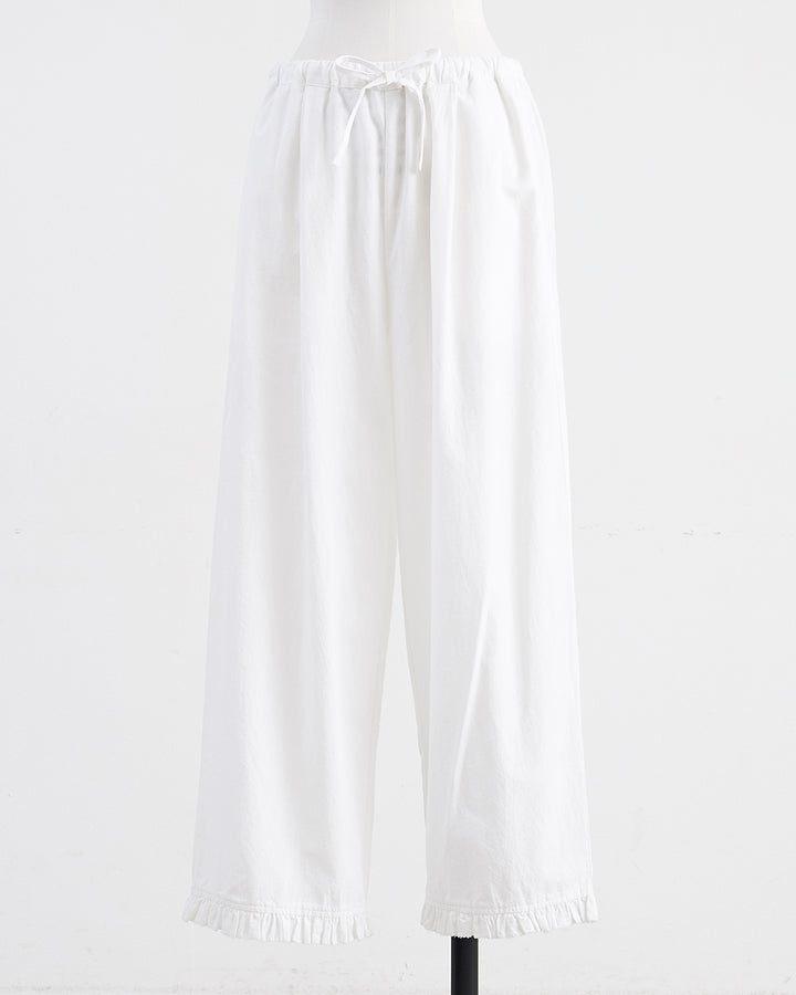 HEAVENLY ヘブンリー］ #009 Cotton Lawn Frill Hem Easy Pants