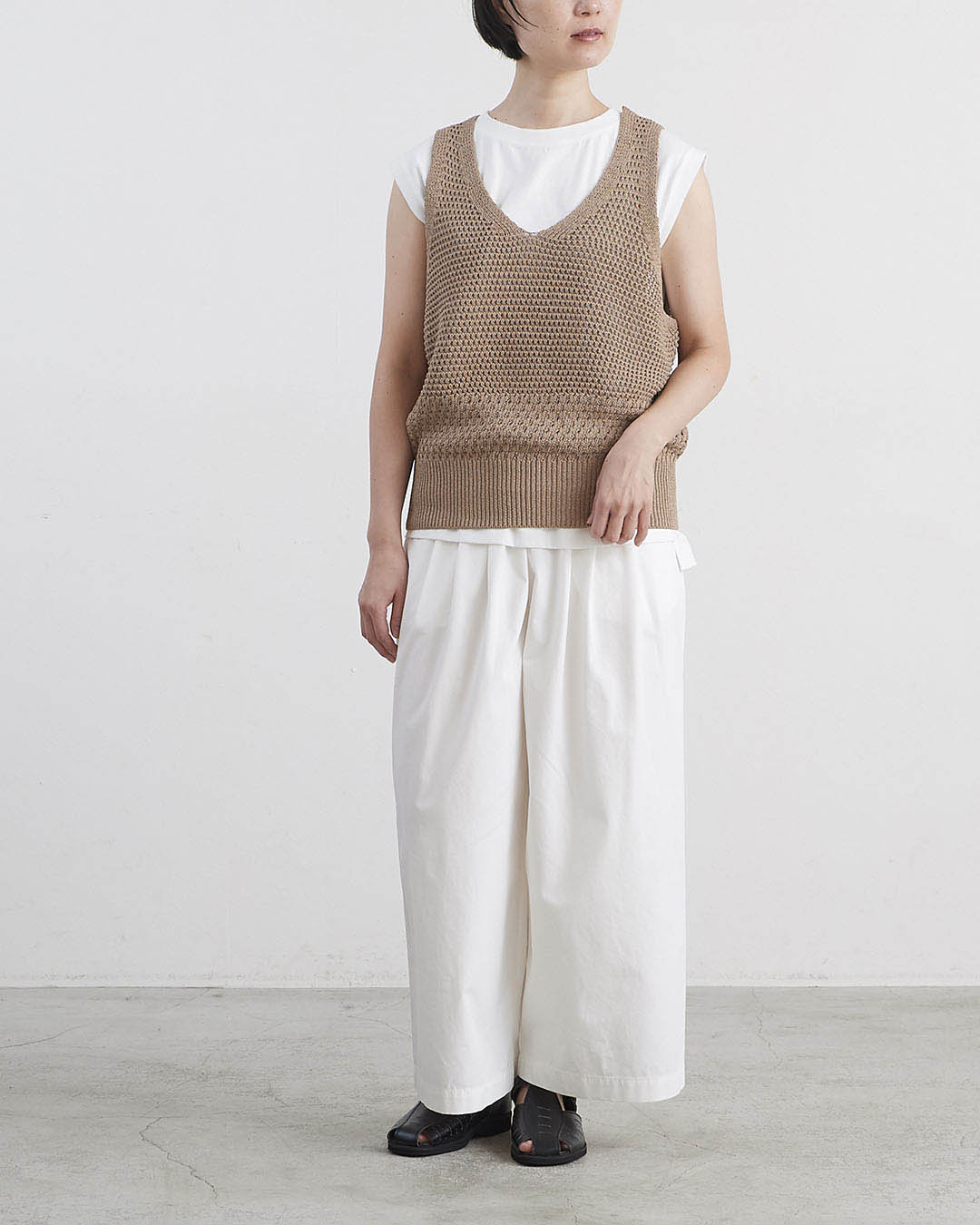 HEAVENLY ヘブンリー］ #016 Paper Yarn Mesh Knit Vest / ペーパー