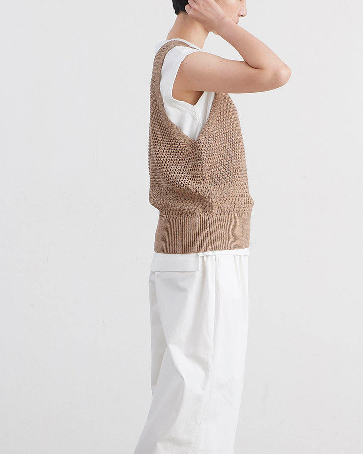 HEAVENLY ヘブンリー］ #016 Paper Yarn Mesh Knit Vest / ペーパー