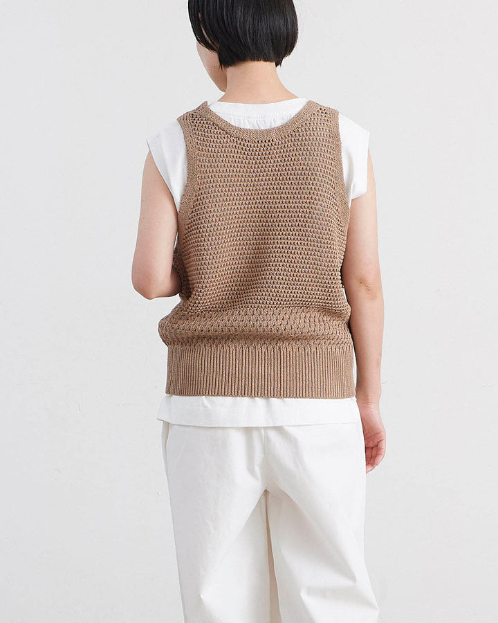 HEAVENLY ヘブンリー］ #016 Paper Yarn Mesh Knit Vest / ペーパー