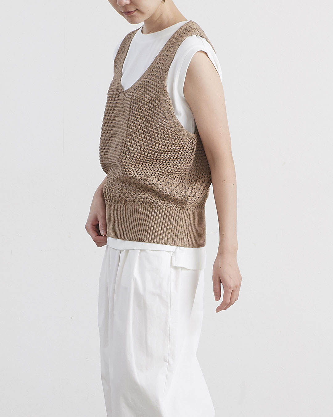 HEAVENLY ヘブンリー］ #016 Paper Yarn Mesh Knit Vest / ペーパー