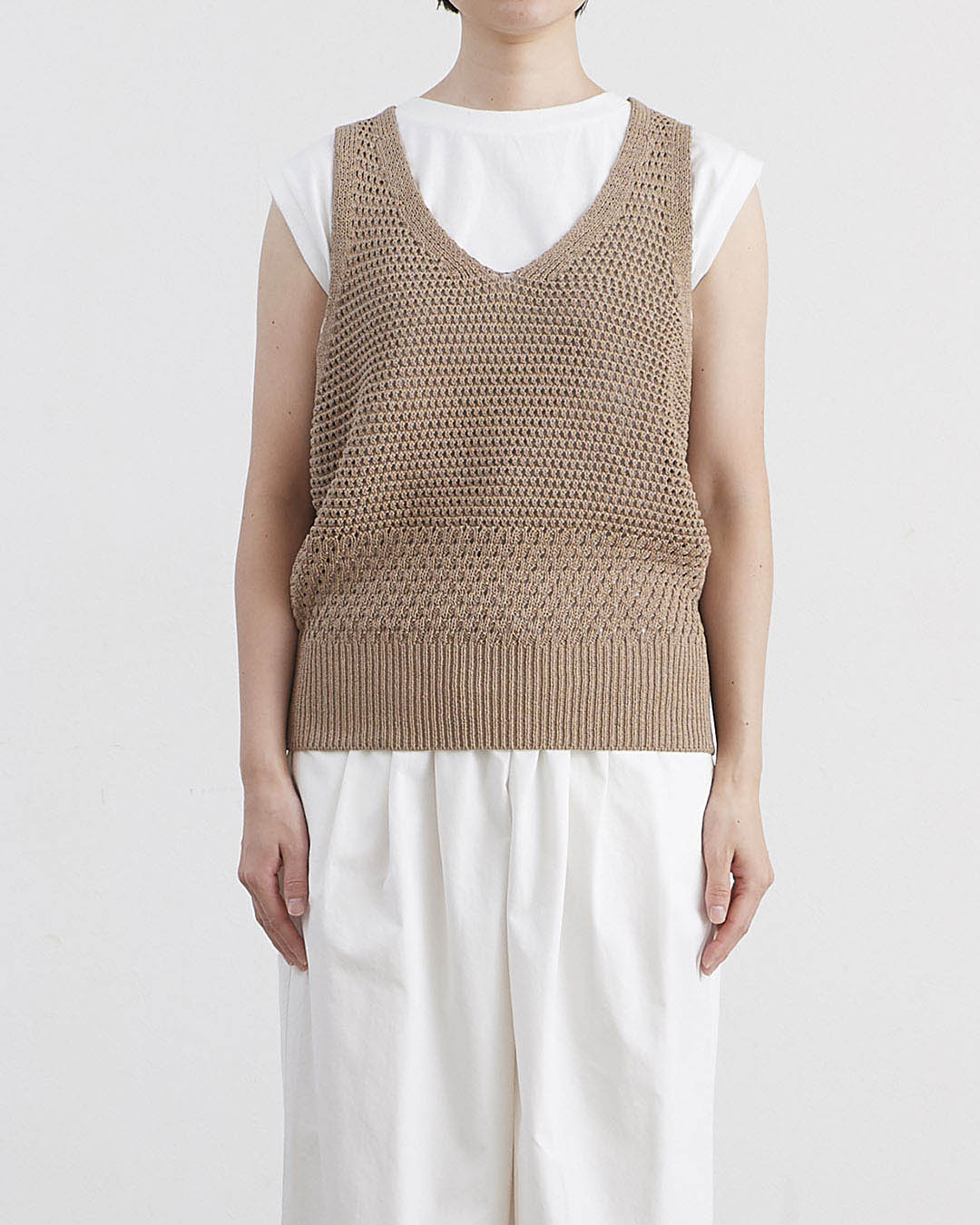 HEAVENLY ヘブンリー］ #016 Paper Yarn Mesh Knit Vest / ペーパー