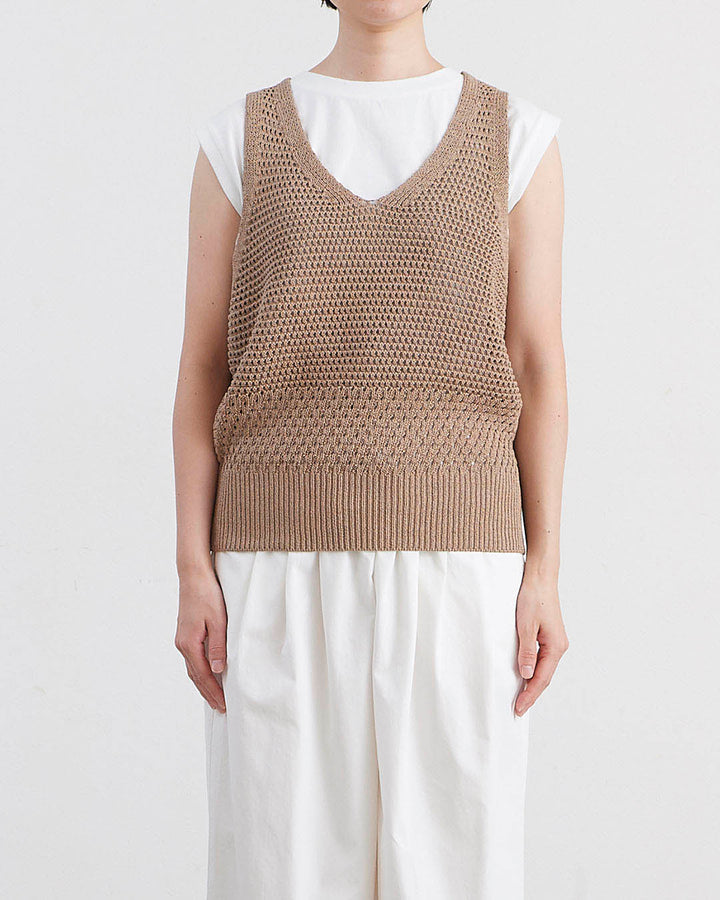 HEAVENLY ヘブンリー］ #016 Paper Yarn Mesh Knit Vest / ペーパー
