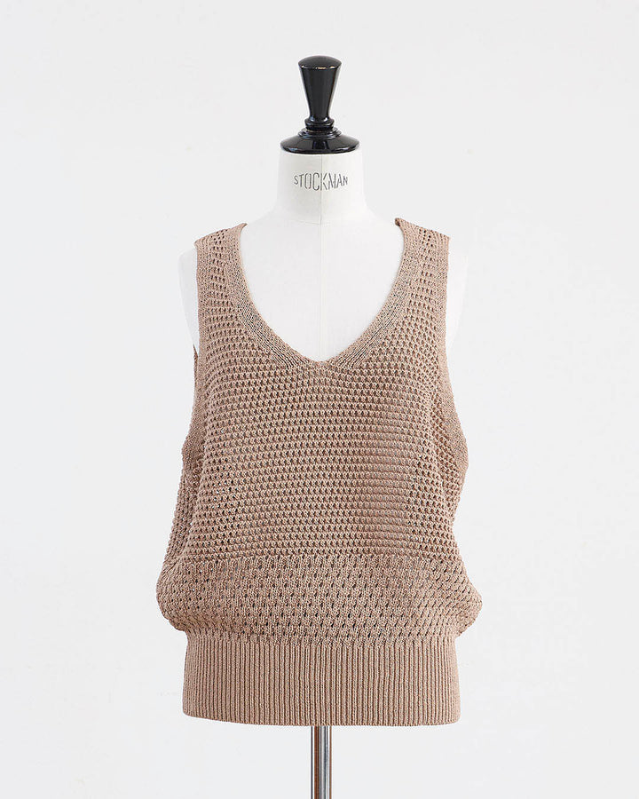 HEAVENLY ヘブンリー］ #016 Paper Yarn Mesh Knit Vest / ペーパー