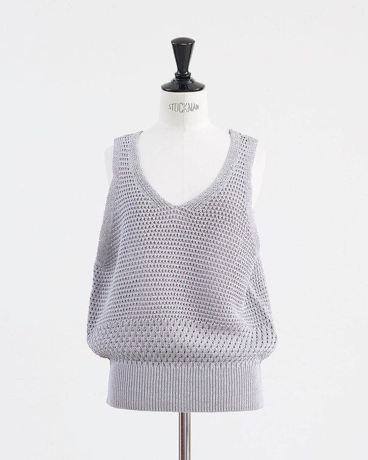 HEAVENLY ヘブンリー］ #016 Paper Yarn Mesh Knit Vest / ペーパー