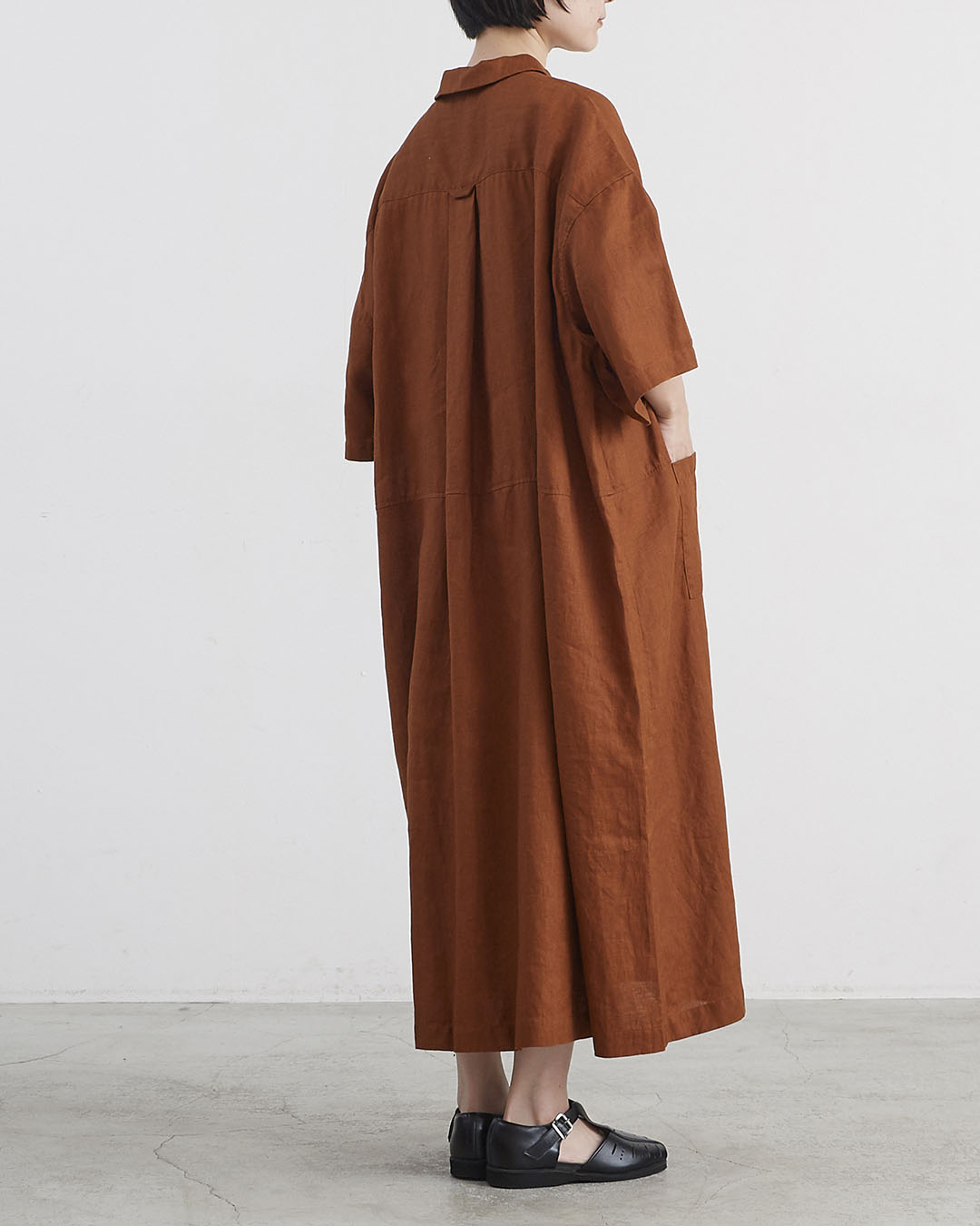HEAVENLY ヘブンリー］#001Linen Polocollar 6/S Onepiece / リネン